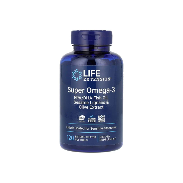 Супер омега-3 Life Extension Super Omega-3, 120 капсул