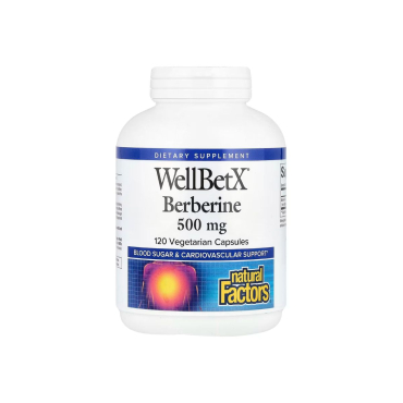 Берберин Natural Factors WellBetX Berberine, 500 мг, 120 капсул