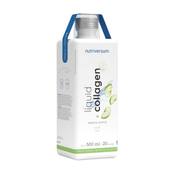 Колаген Nutriversum Liquid Collagen 10000 мг Sugar Free (зелене яблуко) 500 мл