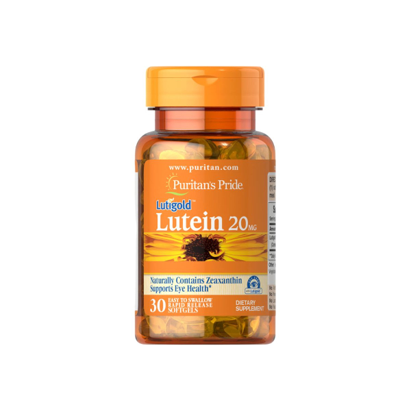 Лютеїн та зеаксантин Puritan's Pride Lutein, 20 мг, 30 софтгелів