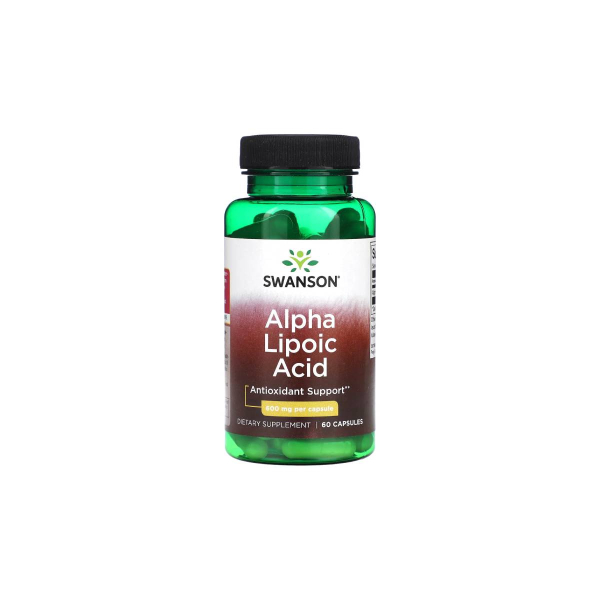 Альфа-ліпоєва кислота Swanson Alpha Lipoic Acid, 600 мг, 60 капсул 