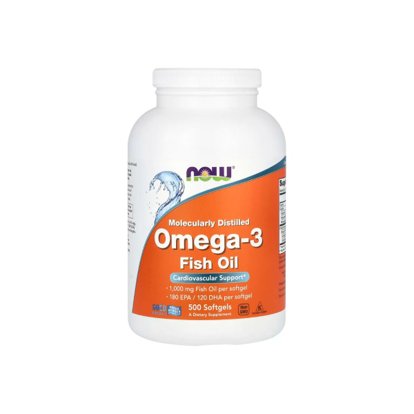 Омега-3 Now Foods Omega-3, 1000 мг, 500 софтгелів