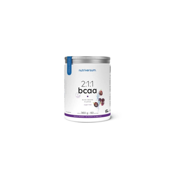 Амінокислоти Nutriversum 2:1:1 BCAA sugar free (блакитний виноград) 360 г 
