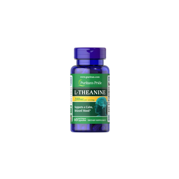 Амінокислота Puritan's Pride L-Theanine, 200 мг, 60 капсул