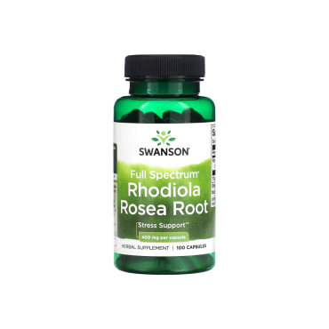 Родиола розовая Swanson Rhodiola Rosea Rood, 400 мг, 100 капсул