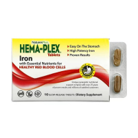 Комплекс железа Nature's Plus Hema-Plex (блистер) 10 таблеток