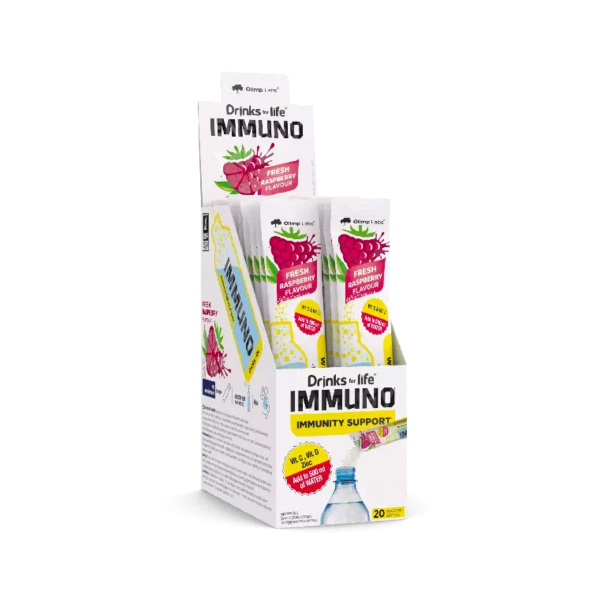 Изотоник Olimp Drinks for life Immuno (малина) 9 г