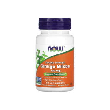 Гінкго білоба Now Foods Ginkgo Biloba, 120 мг, 50 капсул