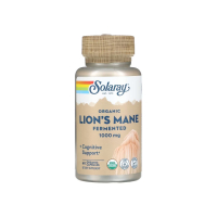 Їжовик гребінчастий Solaray Organic Lion's Mane Fermented, 1000 мг, 60 капсул