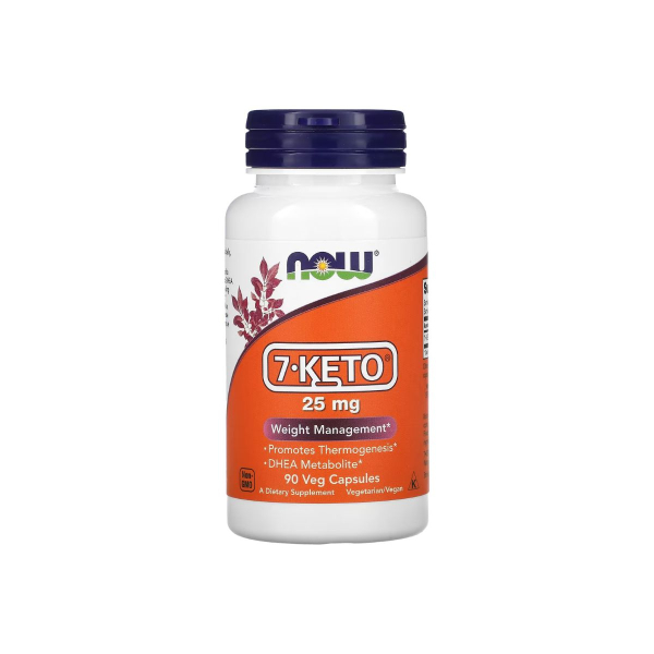 Харчова добавка Now Foods 7-KETO, 25 мг, 90 капсул
