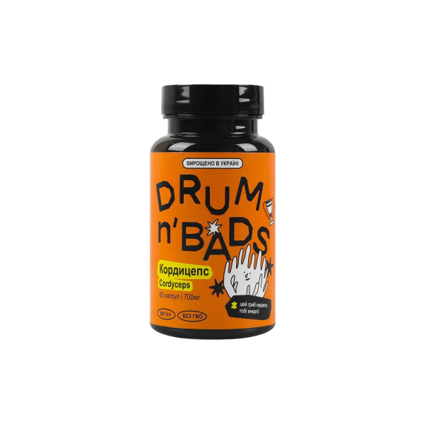 Кордицепс DRUMn’BADS, 700 мг, 60 капсул 