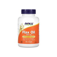 Лляна олія Now Foods Flax Oil Organic, 1000 мг, 100 софтгелів