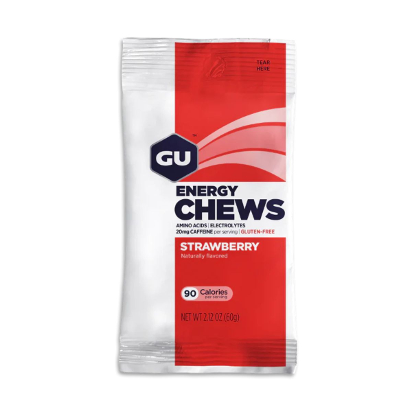 Енергетичні желейні цукерки з кофеїном GU Energy Chews (полуниця) 60 г 