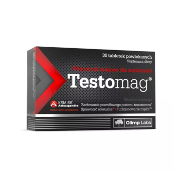 Для підтримки рівня тестостерону Olimp Testomag, 30 таблеток