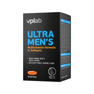 Мультивітаміни для чоловіків VPLab Ultra Men's Multivitamin, 90 софтгелів