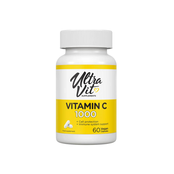 Вітамін VPLAB UltraVit Vitamin C, 1000 мг, 60 капсул