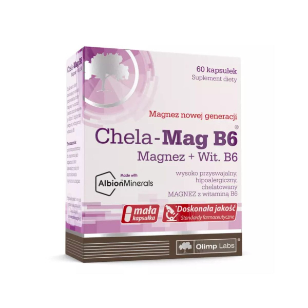 Магній та вітамін В6 Olimp Chela-Mag B6, 60 капсул