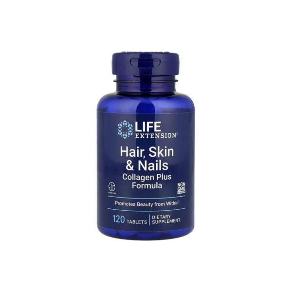 Колаген Life Extension Hair, Skin & Nails Collagen Plus Formula, 120 таблеток