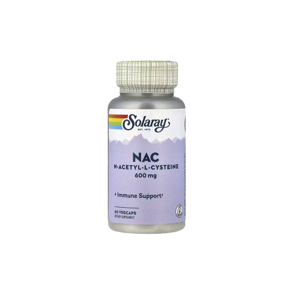 N-ацетилцистеїн Solaray NAC N-Acetyl-L-Cysteine, 600 мг, 60 капсул