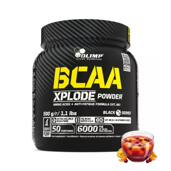 Амінокислоти Olimp BCAA Xplode (фруктовий пунш) 500 г 