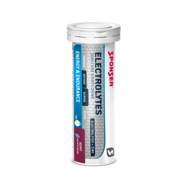 Электролиты в таблетках Sponser Electrolytes (ягоды) 45 г