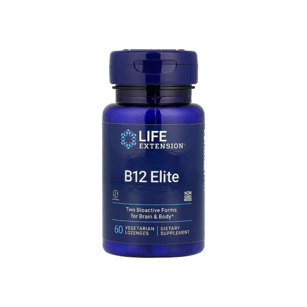Витамин Life Extension B12 Elite, 60 пастилок