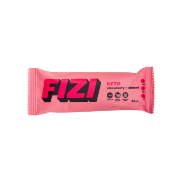 Батончик протеїновий Fizi KETO (полуниця - мигдаль) 45 г