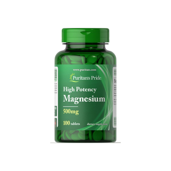 Магній Puritan's Pride Magnesium, 500 мг, 100 таблеток