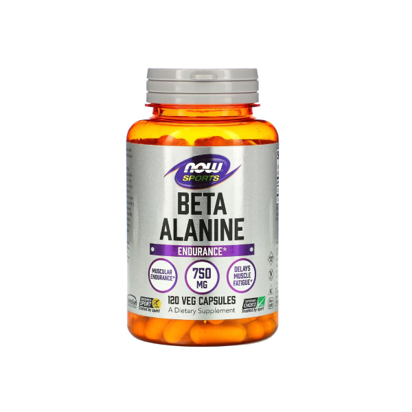 Амінокислота Now Foods Beta Alanine, 750 мг, 120 капсул