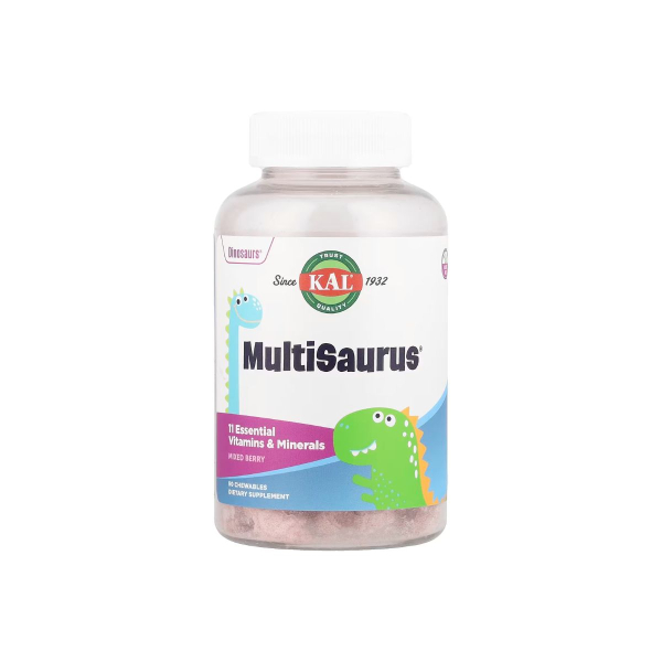 Мультивітаміни для дітей KAL MultiSaurus, Chewable, 90 жувальних вітамінів