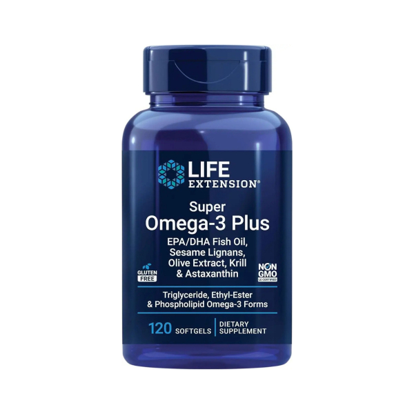 Супер омега-3 Life Extension Super Omega-3 Plus EPA/DHA FO, Krill & Astaxanthin, 120 софтгелів