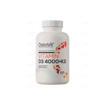 Вітамін OstroVit Vitamin D3 4000 + K2, 100 таблеток