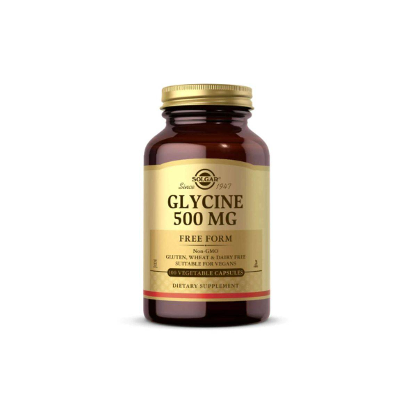 Глицин Solgar Glycine, 500 мг, 100 капсул