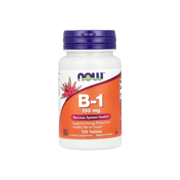 Вітамін Now Foods B-1, 100 мг, 100 таблеток