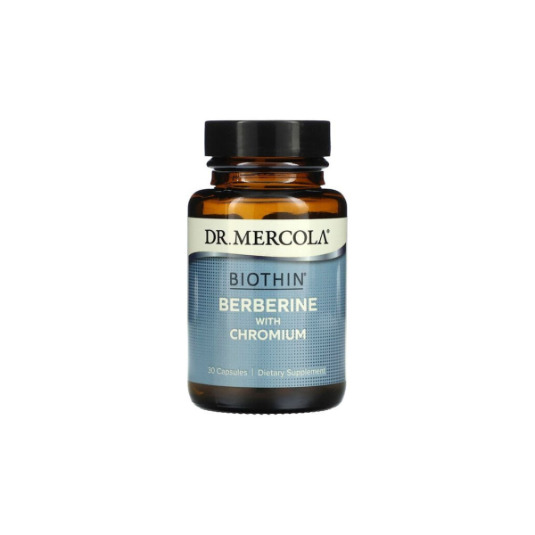 Берберін з хромом Dr. Mercola Berberine with Chromium BIOTHIN, 30 капсул 