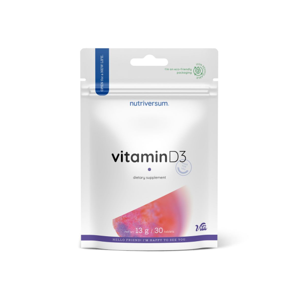 Вітамін Nutriversum Vitamin D3, 30 таблеток