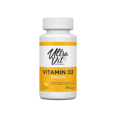 Вітамін Ultravit Vitamin D3 2000IU, 180 софтгелів