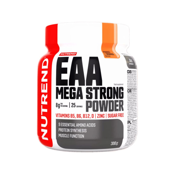 Смеси аминокислот Nutrend EAA Mega Strong Powder (манго+апельсин) 300 г
