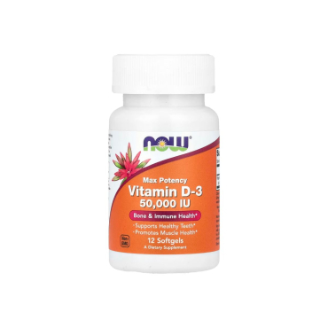 Витамин Now Foods Vitamin D3 50000 IU, 12 софтгелей