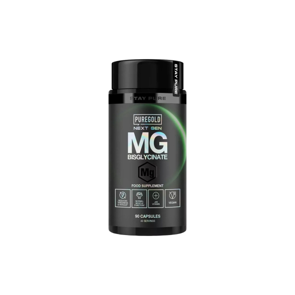 Магній бісгліцинат PureGold Magnesium Bisglycinate, 90 капсул