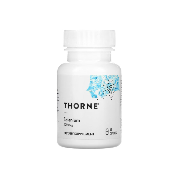 Селен Thorne Selenium, 200 мкг, 60 капсул