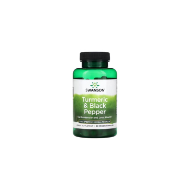 Куркума и черный перец Swanson Turmeric & Black Pepper, 90 капсул