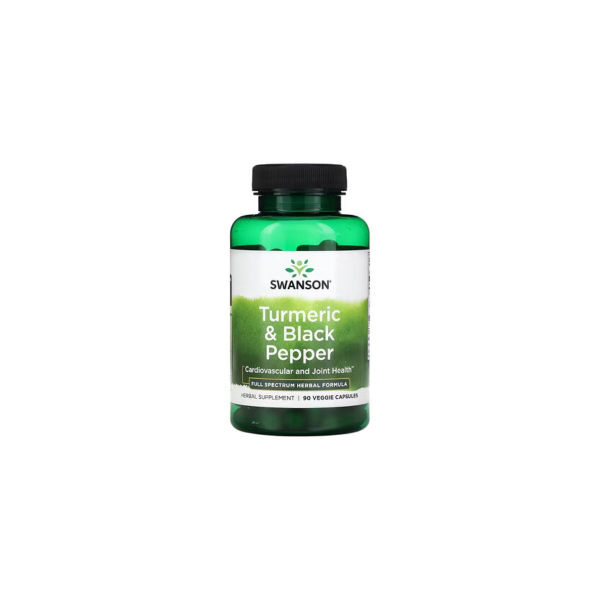 Куркума та чорний перець Swanson Turmeric & Black Pepper, 90 капсул