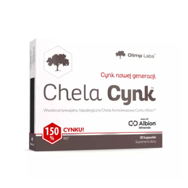 Хелатний цинк Olimp Chela-Zinc, 30 капсул