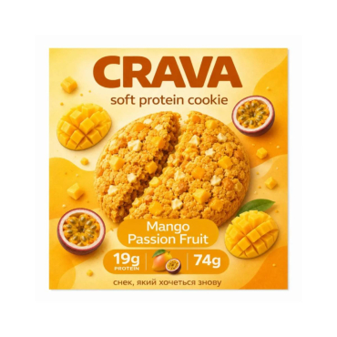 Протеїнове печиво Crava (манго) 74 г
