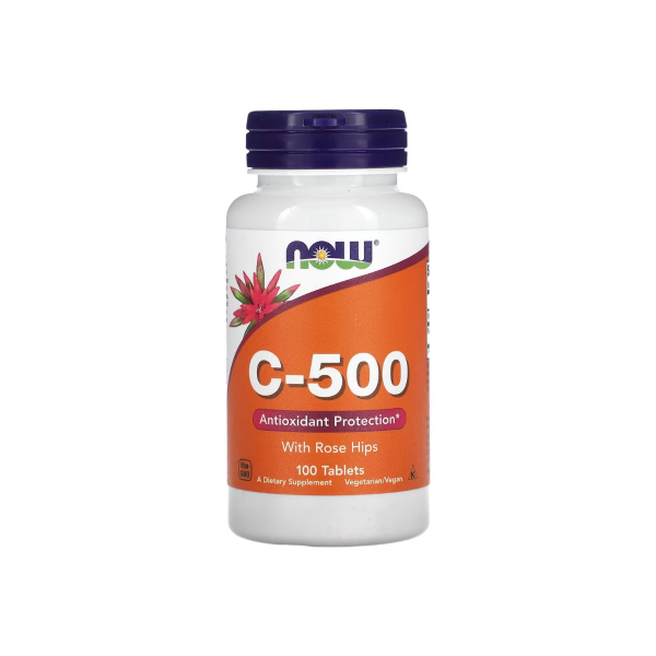 Вітамін Now Foods C-500 RH, 100 таблеток