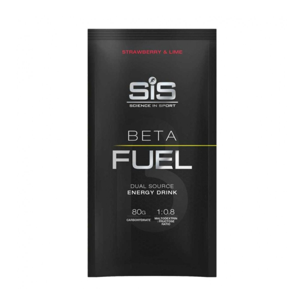 Високовуглеводний напій SiS Beta Fuel 80 (полуниця & лайм) 82 г