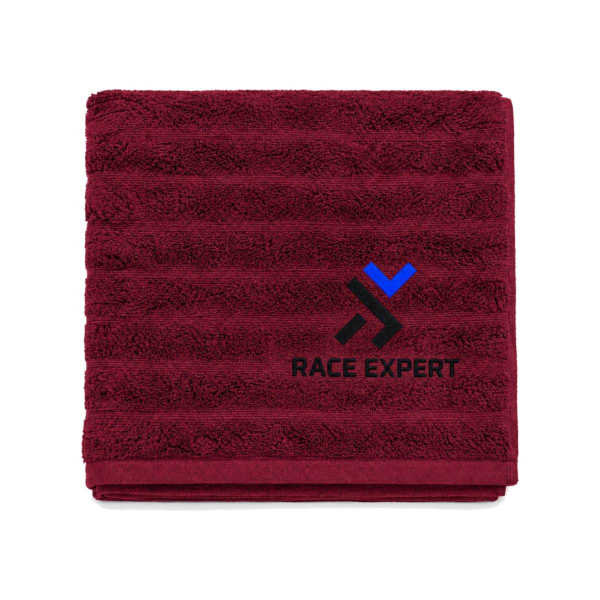 Банний рушник Race Expert Шарпей (бордовий) 135 × 70 см