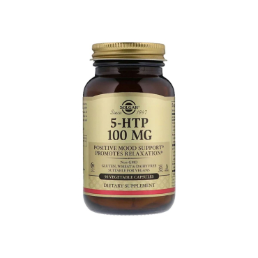Амінокислота Solgar 5-HTP, 100 мг, 90 капсул