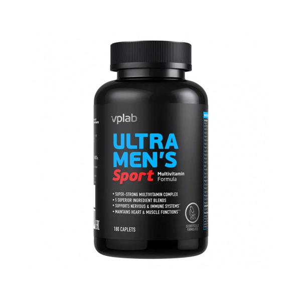 Мультивітаміни для чоловіків VPLab Ultra Men's Sport Multivitamin, 180 капсул